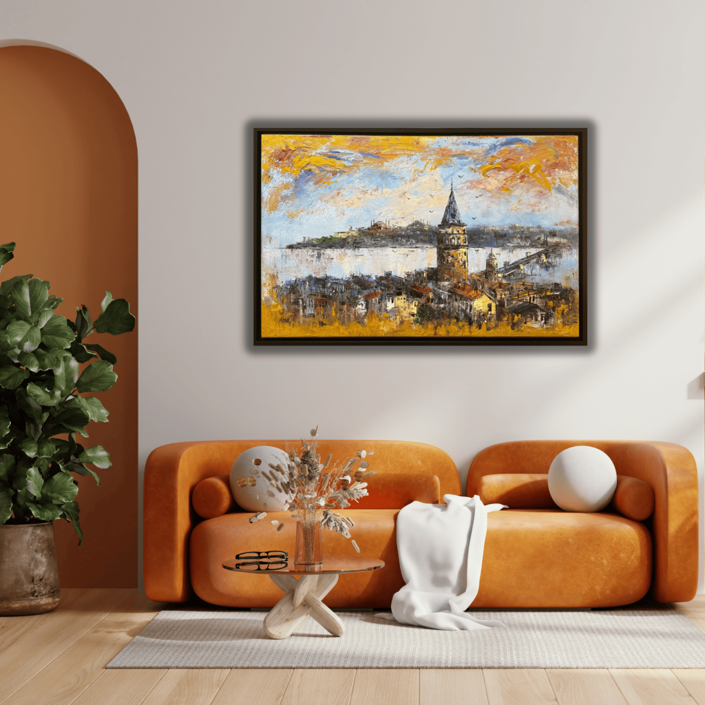 Galata Kulesi Yağlı Boya Tablo