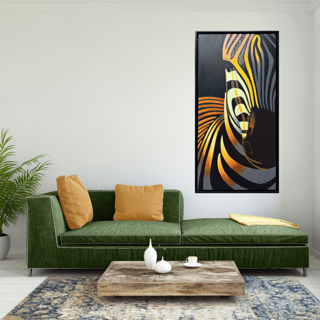 Zebra Yağlı Boya Tablo