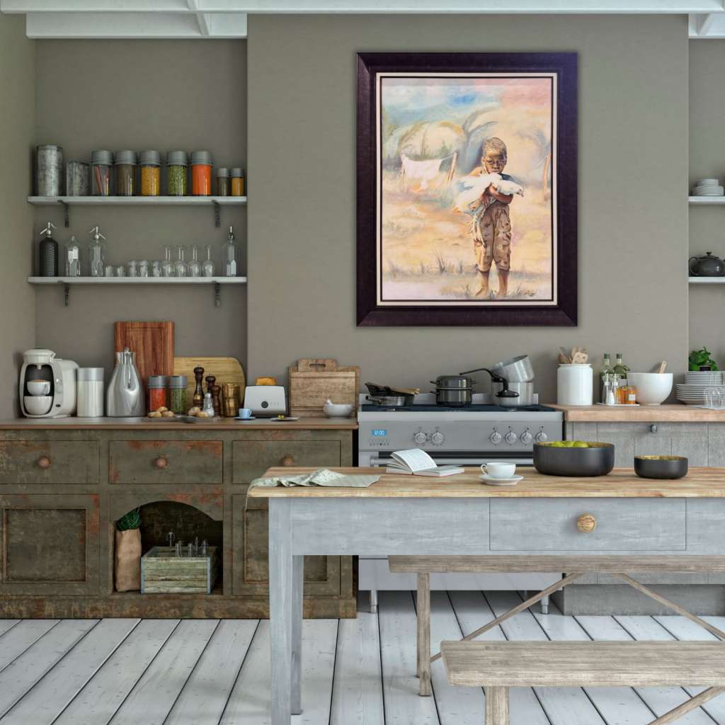 Mutluluğun Resmi Yağlı Boya Tablo