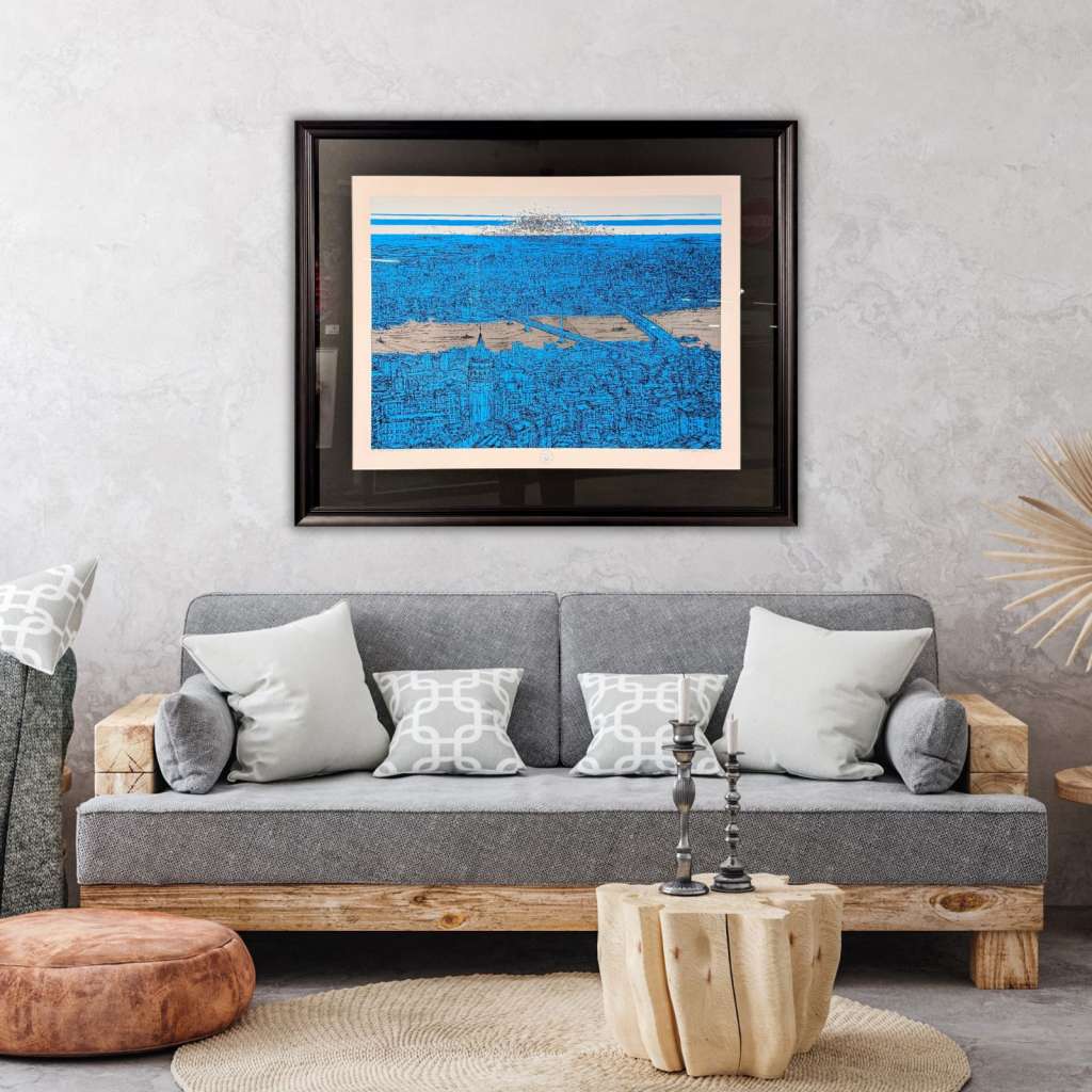 DEVRİM ERBİL (MAVİ) İstanbul Galata Ve Haliç Serigraf Baskı