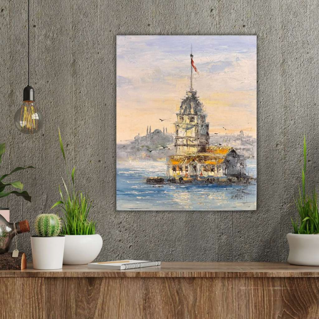 Kız Kulesi Yağlı Boya Tablo