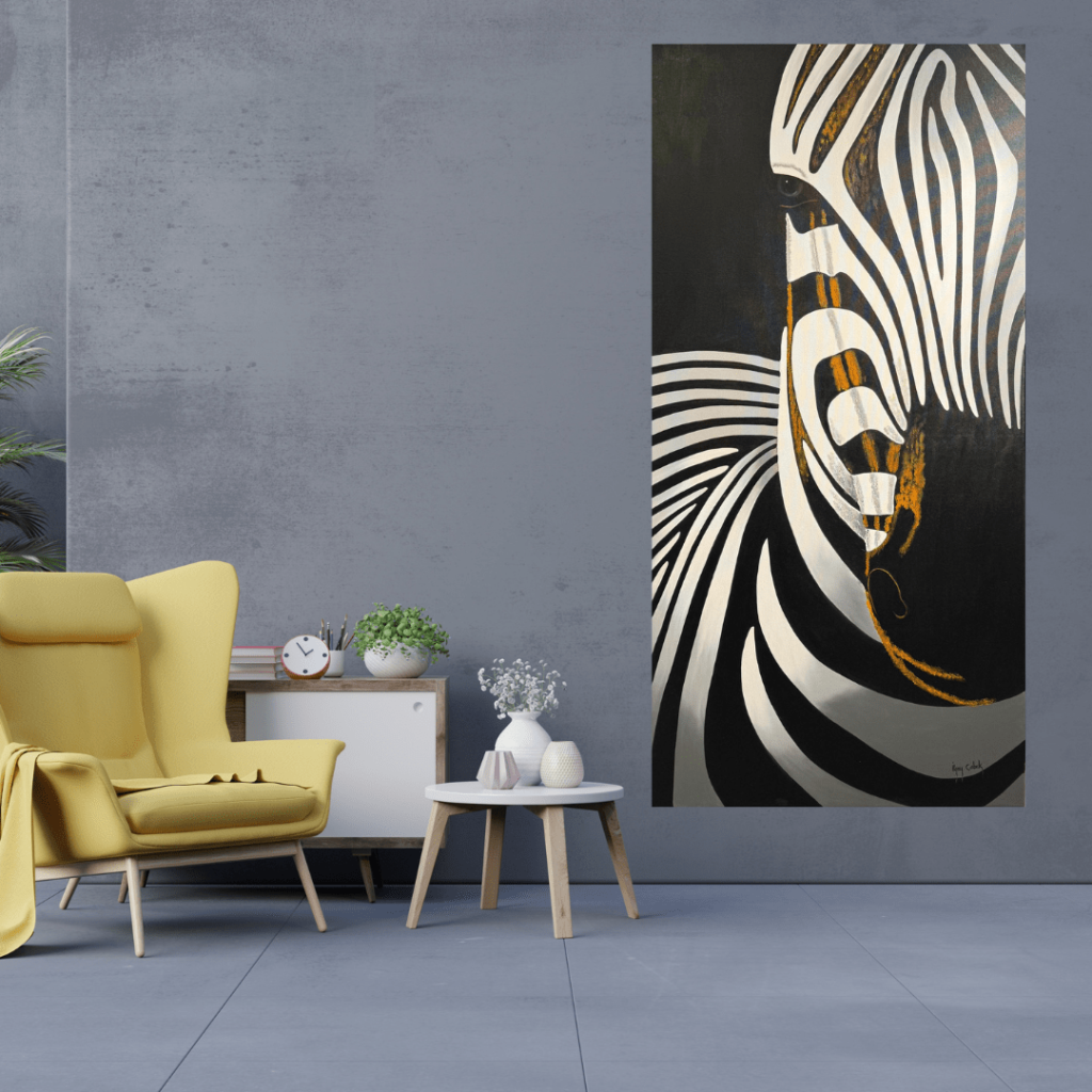 Zebra Yağlı Boya Tablo