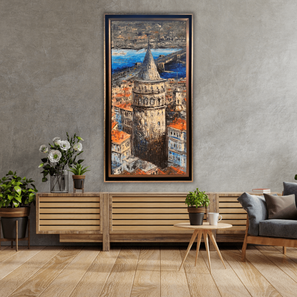 Galata Kulesi Yağlı Boya Tablo