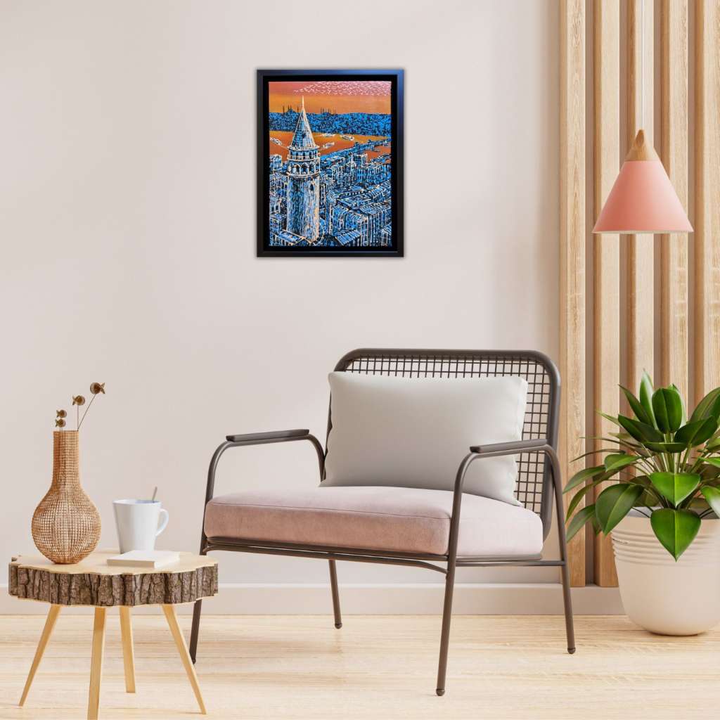 Galata Kulesi Yağlı Boya Tablo