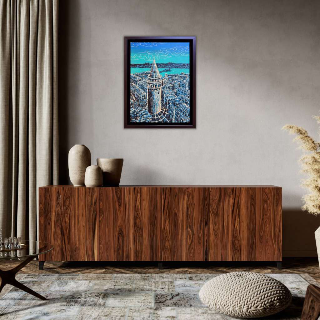 Galata Kulesi Yağlı Boya Tablo