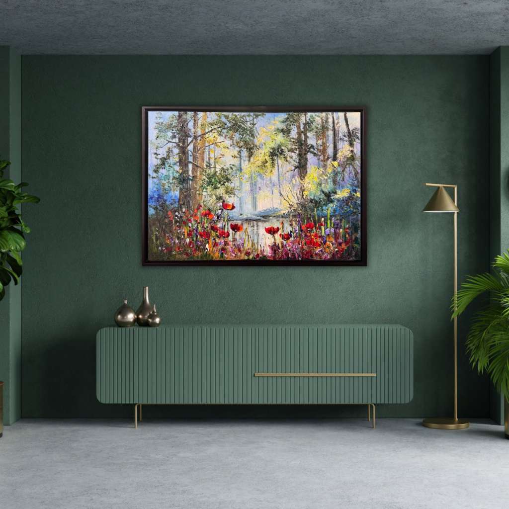 Ormanda Gelincikler Yağlı Boya Tablo