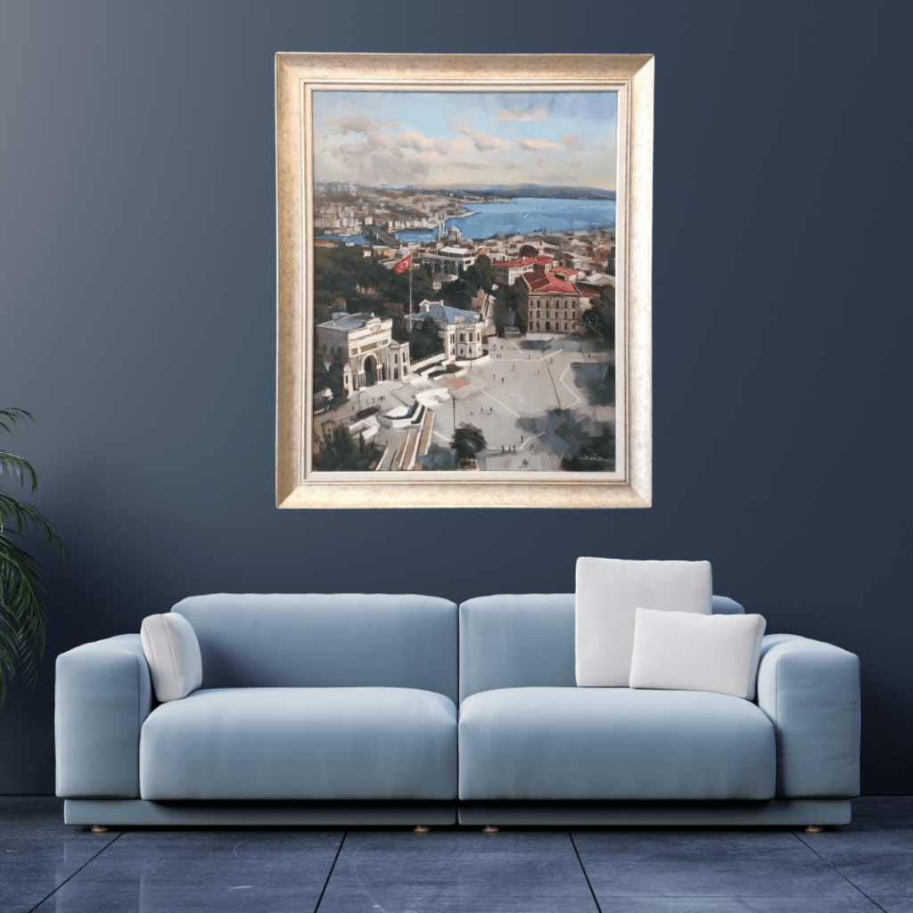 İstanbul Manzarası Yağlı Boya Tablo