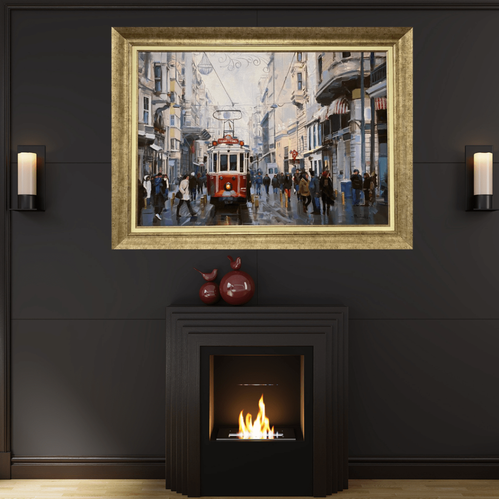 Taksim Tramvay Yağlı Boya Tablo
