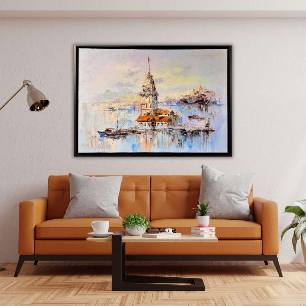 Kız Kulesi Yağlı Boya Tablo