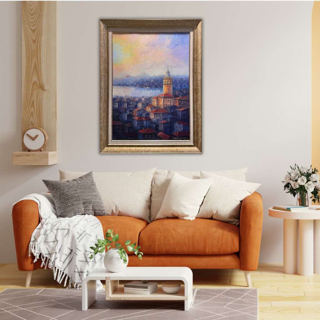 Galata Kulesi Yağlı Boya Tablo