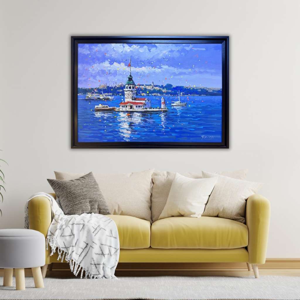 Kız Kulesi Yağlı Boya Tablo