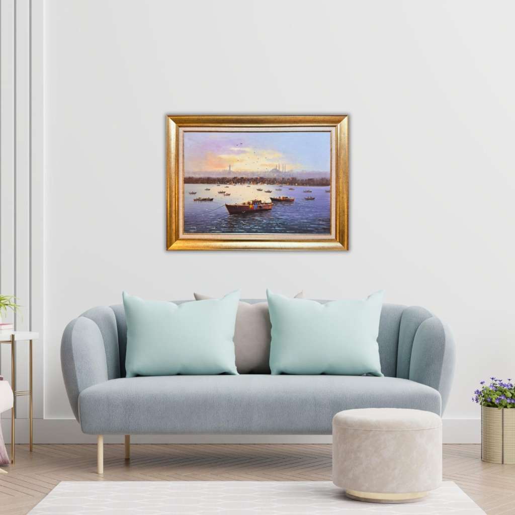 İstanbul Manzarası Yağlı Boya Tablo