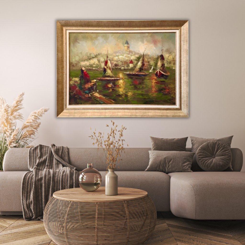 Galata Kulesi Yağlı Boya Tablo