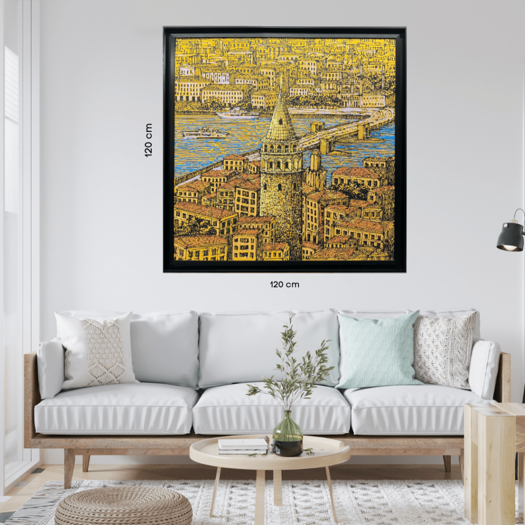 İstanbul Galata Kulesi Yağlı Boya Tablo