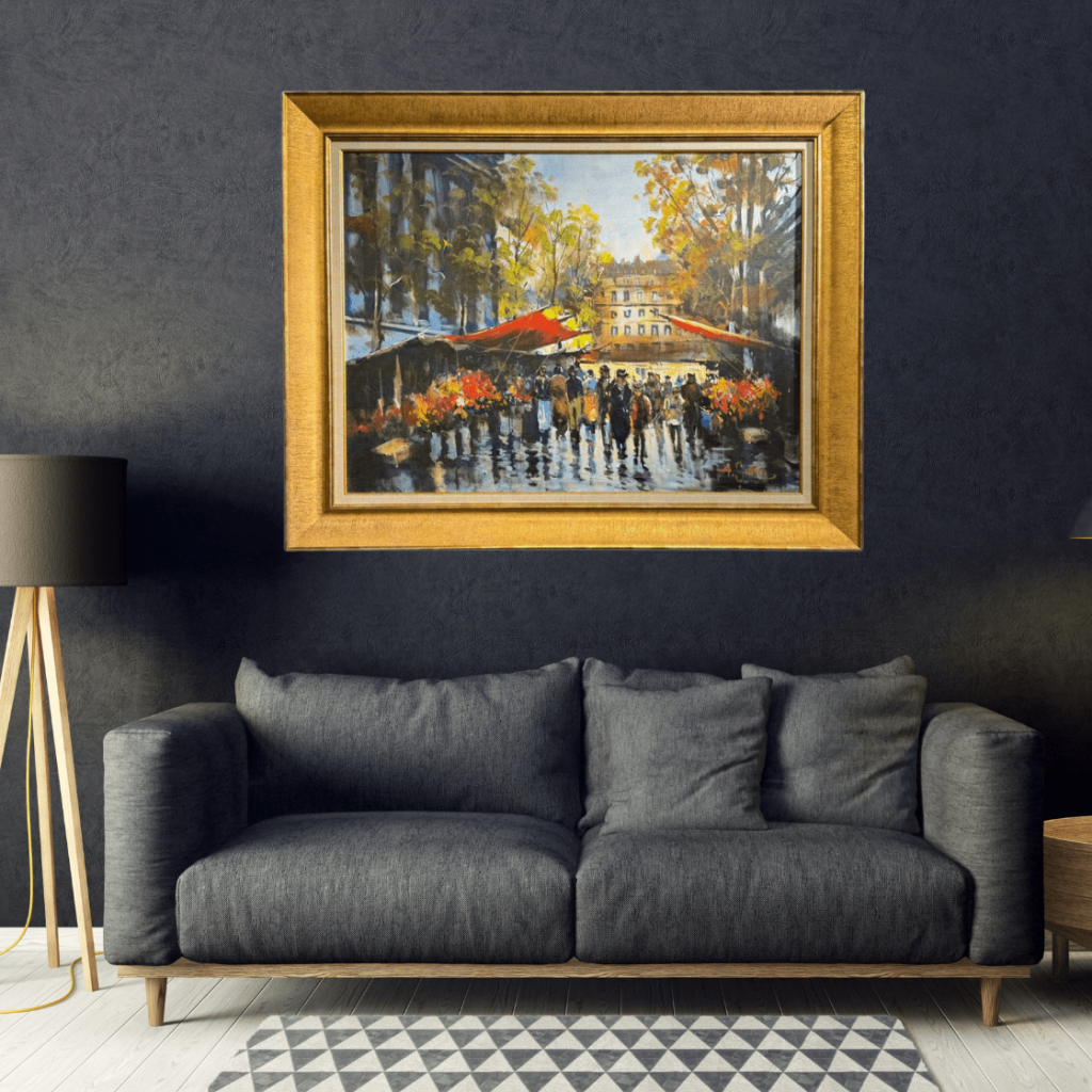 Modern Şehir Yağlı Boya Tablo 