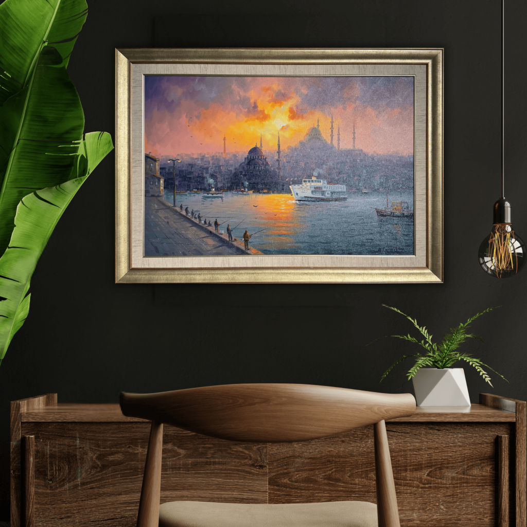 İstanbul Manzarası Yağlı Boya Tablo