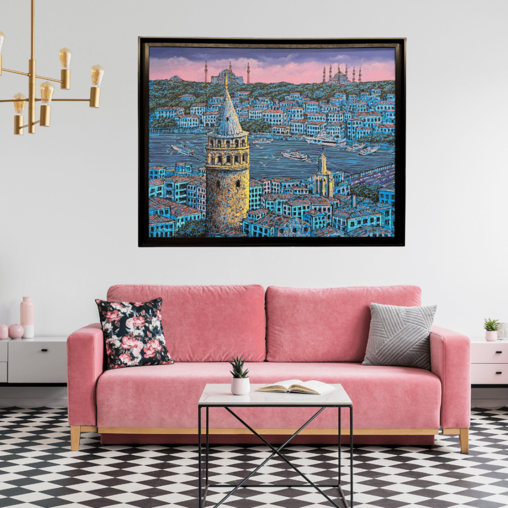 Galata'nın İzleri Yağlı Boya Tablo