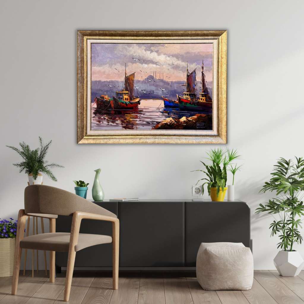 İstanbul Manzarası Yağlı Boya Tablo